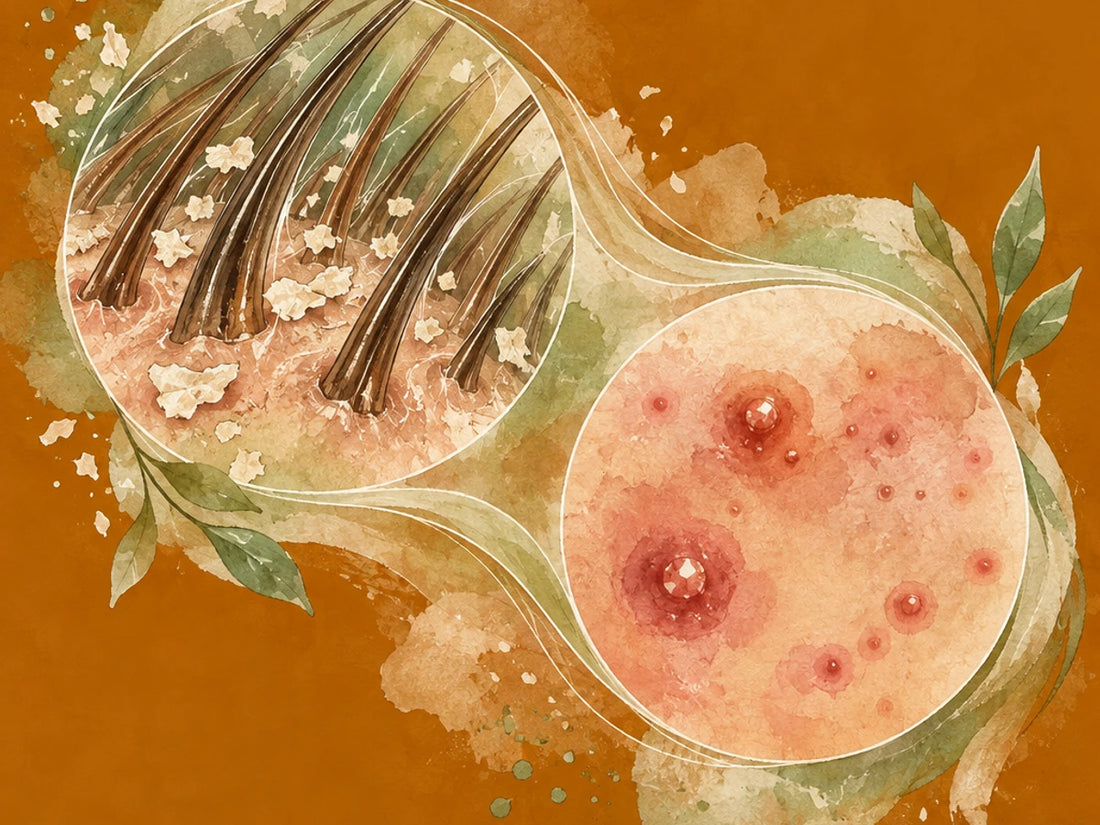 dandruff and acne connection